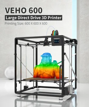 2023 Tronxy VEHO-600 Большой 3D-принтер с прямым Приводом 600*600 мм Силиконовая Кровать С Подогревом PEI Магнитная Стальная Пластина Платформа