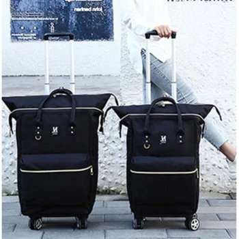 24-Дюймовые женские рюкзаки на тележке, сумки для ручной клади, дорожные сумки на тележке, сумки для багажа на колесиках, сумки для рюкзаков на колесиках