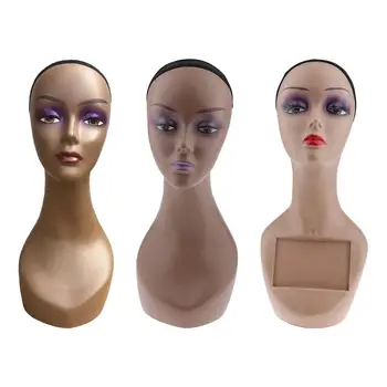 3 шт. Реалистичная женская голова манекена, держатель для сережек, демонстрационная модель, шиньоны для волос, Путешествия