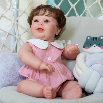 50 см, Возрожденная кукла для малышей, Реалистичная 3D картина с видимыми венами, укоренившимися волосами, Высококачественное Коллекционное Искусство