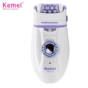 Kemei KM-2668 Женская бритва для соскабливания тела, Женская Бритва Для удаления волос, Эпилятор 2 В 1