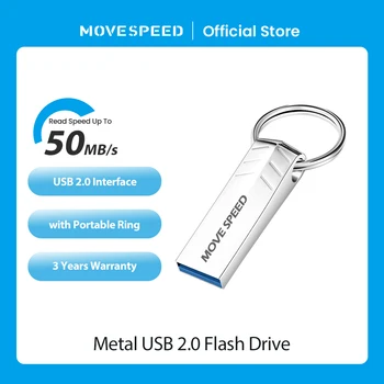 MOVESPEED USB Флэш-накопитель Высокоскоростной Флешки 64 ГБ 32 ГБ 16 ГБ 8 ГБ Флеш-накопитель с брелоком Флэш-диск для Android Micro/ПК/Автомобиля/телевизора