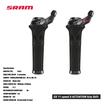 SRAM GX 11-ступенчатая рукоятка X-ACTUATION Shift 11SP ЛЕВАЯ и правая рукоятки 1x доступны 11-ступенчатые переключатели