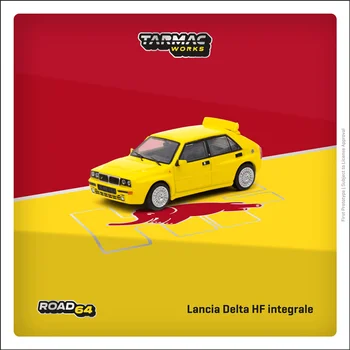 Tarmac Works 1: 64 Lancia Delta HF integrale Giallo Ginestra Литая под давлением модель автомобиля