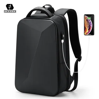 Бренд Fenruien, Рюкзак для ноутбука, противоугонные водонепроницаемые школьные рюкзаки, зарядка через USB, Мужская Деловая дорожная сумка, рюкзак Нового дизайна