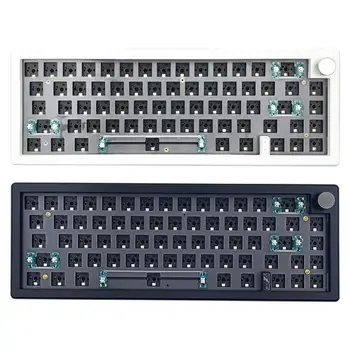 Для комплекта механической клавиатуры GMK67 с возможностью горячей замены Bluetooth 2.4G Беспроводная клавиатура с RGB подсветкой