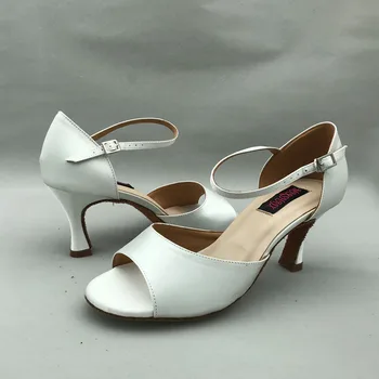 женская обувь для латиноамериканских танцев на каблуке 7,5 см, обувь для сальсы, удобная обувь для латиноамериканских танцев, 6205 Вт, низкий каблук, доступен высокий каблук