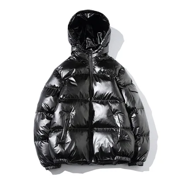 Зимняя куртка Мужская Уличная Толстая Парка Мужская Модная куртка в стиле хип-хоп с хлопковой подкладкой Брендовая Качественная Верхняя Одежда Пальто Плюс Размер M-5XL