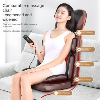 Многофункциональный массажер для всего тела, подушка для массажа шейного отдела позвоночника и спины, кресло для домашнего массажа плеч и шеи