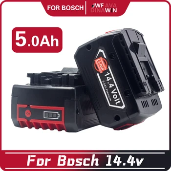 Сменный комплект зарядных устройств для электроинструмента Bosch 14,4 В 5,0 Ач, совместимый с аккумулятором GBH GDR GSR 1080 DDS180 BAT614G -18650