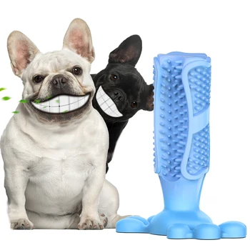 Собака 12 шт./кор. Зубная щетка, силиконовая палочка для чистки зубов, резиновые игрушки для чистки зубов собак