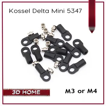 1 Комплект = 12 Пряжек Kossel Delta Mini 5347 Для Шаровых Колпачков M3 M4, Параллельный Стержень, Карбоновый Стержень, Шарниры, Шарики и ручки Для 3D-принтера