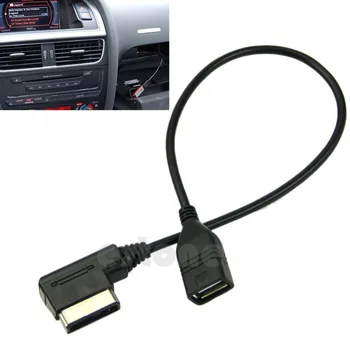 1 шт., Новый музыкальный интерфейс, кабель-адаптер AMI MMI AUX-USB, флэш-накопитель для аудиомагнитолы автомобильные Audi