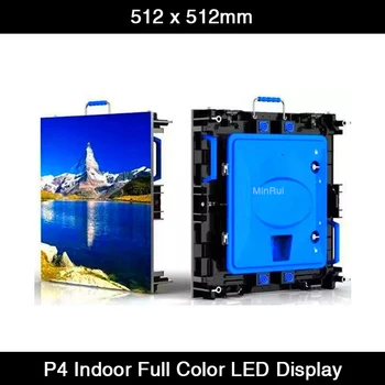 12 шт./лот, полноцветная светодиодная видеостена P4, аренда сцены в помещении, светодиодная панель 512*512 мм