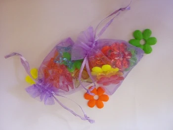 17*23 см 300 шт. сумка из органзы светло-фиолетовая сумка на шнурке для упаковки ювелирных изделий, сумки для чая/подарка/еды, маленький прозрачный мешочек, сумка для пряжи