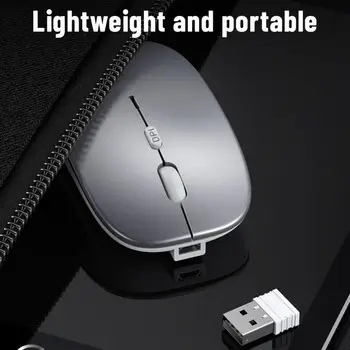 2,4 G Однорежимная Беспроводная Мышь Ноутбук Планшет Домашний Офис Игра Без Звука MouseI Поддержка Windows Mac Android iPadOS Система 1600 точек на дюйм