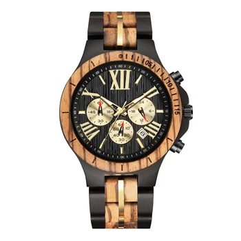 2023 Мужские Роскошные Модные деревянные часы Мужские Деловые Простые деревянные Кварцевые часы Relogio Masculino Роскошные часы ручной работы