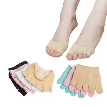 3 пары женских носков, новинка, индивидуальность, однотонные хлопчатобумажные носки с полупальцами, летние невидимые нескользящие носки с рыбьим ртом Meias