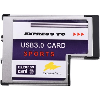 3 Порта Внутри USB 3.0 Для Express Card 54 мм Адаптер Конвертер Чипсета FL1100