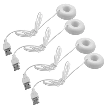 4X Белый Пончик Увлажнитель USB Офисный Настольный Мини-Увлажнитель Портативный Креативный Очиститель воздуха Белый