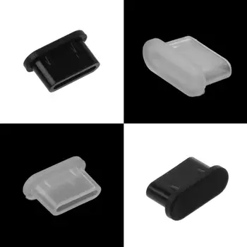 5 шт., пылезащитный штекер Type-C, USB-порт для зарядки, силиконовый чехол для Samsung Huawei, аксессуары для смартфонов