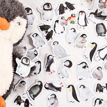 56 упаковок Оптовая коробка наклейка маленький пингвин ручной дневник учета DIY декоративная уплотнительная наклейка мультфильм милый прекрасный