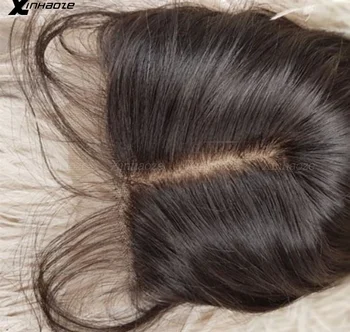 5x5 Шелковая основа Закрытие Силиконовый Шелковый верх Кружевная застежка из человеческих Волос Remy Наращивание человеческих волос с детскими волосами Без средней части