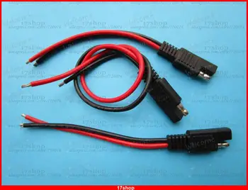 6 шт SAE разъем питания постоянного тока Автомобильный DIY кабель 14AWG 150 мм