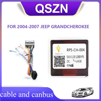 Android Canbus box CH-SS-04 (RP5-CH-004) Адаптер для автомобильного радиоприемника JEEP GRANDCHEROKEE 2004-2007 годов выпуска