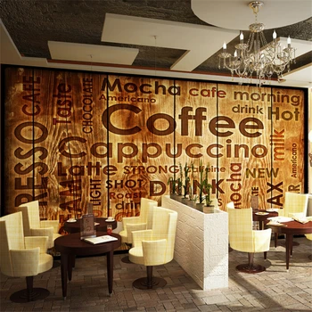 beibehangcafe объемные ретро-фрески обои современное дерево кирпичный фон papel de parede 3d обои Bar Continental