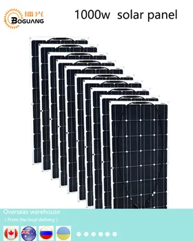 Boguang 1000 Вт солнечная панель 10 * 100 Вт солнечный модуль монокристаллический кремниевый элемент PV разъем для зарядки аккумулятора 12v дом на колесах