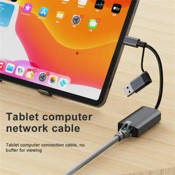 C HUB Док-станция 1000 Мбит/с Ethernet Интернет-концентратор USB 3.0 Type C к разветвителю локальной сети RJ45 для портативных ПК Macbook iPad