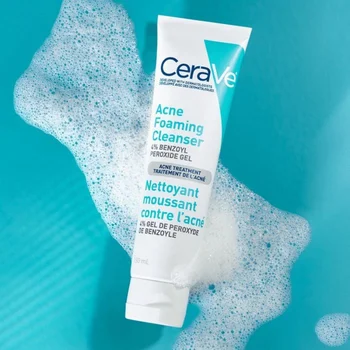 CeraVe Skin Cleanser 4% Пероксид бензола Очищающее Средство 150 мл Для удаления прыщей Контроль Масла Нежный Пилинг Для закрытия рта