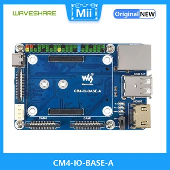 CM4-IO-BASE-Мини базовая плата (A) для Raspberry Pi Compute Module 4 (не входит в комплект) Разъем Gigabit Ethernet RJ45, USB 2.0