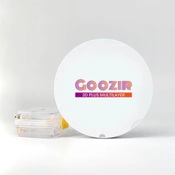Goozir зубоврачебный 3D плюс многослойный циркониевый блок толщиной 98 * 14 мм, зубоврачебный фрезерный циркониевый черный для стоматологической лаборатории