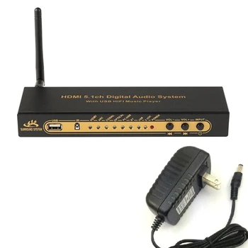 HD851BT DTS AC3 5.1 Аудио Конвертер Декодер Экстрактор 4K ARC SPDIF Коаксиальный Оптический Разветвитель с Bluetooth-US Plug