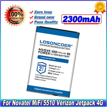 LOSONCOER 2300 мАч Батарея Для NOVATEL WIRELESS Mifi 500 LTE 5510 5510L 5580 M100 40115126-001 DC130318BA1Y Батареи