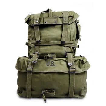M1945 Рюкзак Оборудование WW2 Корейская война Тактическая сумка Ретро Военный пакет для хранения Армейский зеленый Верх тактического оборудования
