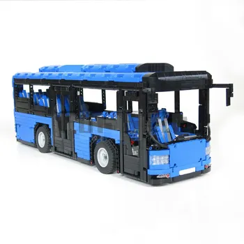 MOC-5161 Моторизованный Автобус от HallBricks Модель строительного блока Сращенная Электрическая игрушка-головоломка Детский подарок