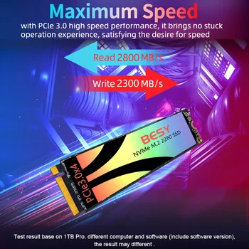 NVMe M.2 2280 1 ТБ 512 ГБ 256 ГБ Внутренний твердотельный накопитель PCIe 3.0x4 2280 Портативный SSD Скорость чтения 1500 МБ/с