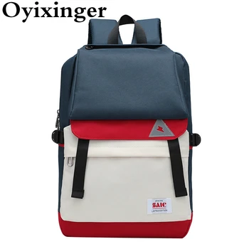 OYIXINGER, Школьный ранец для девочек, Рюкзаки в стиле пэчворк для подростков, USB Зарядка, Водонепроницаемый школьный рюкзак, Дорожная сумка Большой Емкости