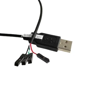 USB Штекер к Dupont 1Pin Удлинитель для передачи данных DIY Кабель с Одним USB-адаптером к проводу Dupont 50 см Черный