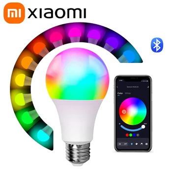 Xiaomi E27 Home Graffiti Bluetooth RGB Лампочка 9 Вт, Цветная Интеллектуальная лампа с управлением приложением, Лампа для украшения атмосферы