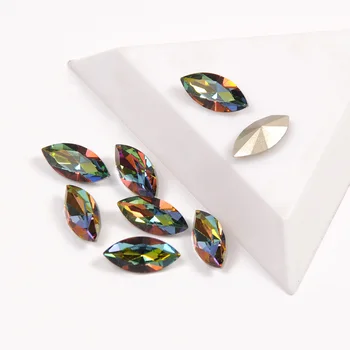 YANRUO 4200 Высококачественная Страза VM Цвет Navette Форма Необычные Стразы Pouplar Crystal Rhinestone Для 3D Украшения ногтей