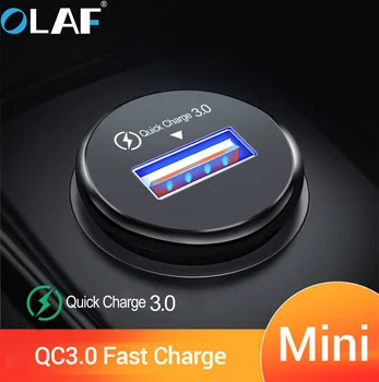 Автомобильное зарядное устройство Olaf Quick Charge 3,0 2,0, зарядное устройство для мобильного телефона, 2 порта USB, быстрое автомобильное зарядное устройство для samsung, Планшетное автомобильное зарядное устройство
