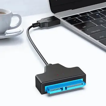 Адаптер для жесткого диска к USB-кабелю Внешний конвертер для передачи данных SSD и HDD 2,5 дюймов Подключи и играй Легко носить с собой