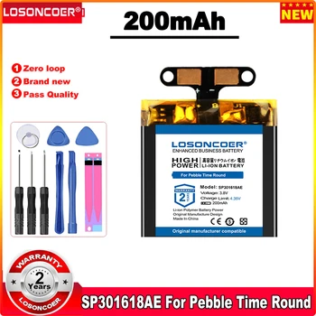 Аккумулятор LOSONCOER 200mAh SP301618AE Для Круглых Часов Pebble Time