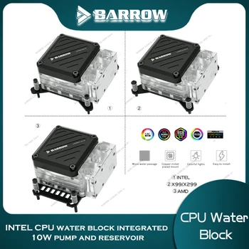 Барроу LGA 1700 Блок Процессора Насосная Коробка Для Intel 115X 1200 AM5 AM4 AM3 X99 Охладитель Воды ARGB 5v Акриловый Мини 10w Серии LTPRK-04I M