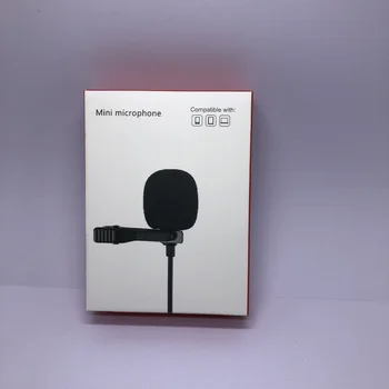 Бумажная Упаковочная коробка Для 1,5-метрового Петличного Микрофона с Лацканами, Конденсаторный микрофон