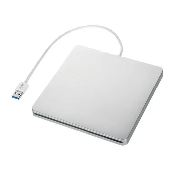 Внешний привод DVD-RW со слотом USB 3.0 Super SLIM - серебристый